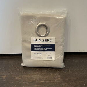 Sun Zero Blackout Energy Efficient Grommet Curtains 40" x 84" PEARL One Panel